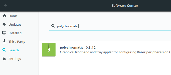 polychromatic in Solus Software Center